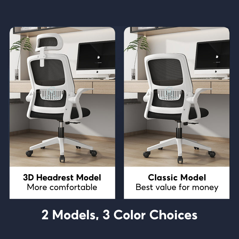 ๐ธ๐ฌ Ready Stock Ergonomic Office Home Gaming Chair Armrest Headrest Mesh Lumbar Support Height Adjustable Comfortable