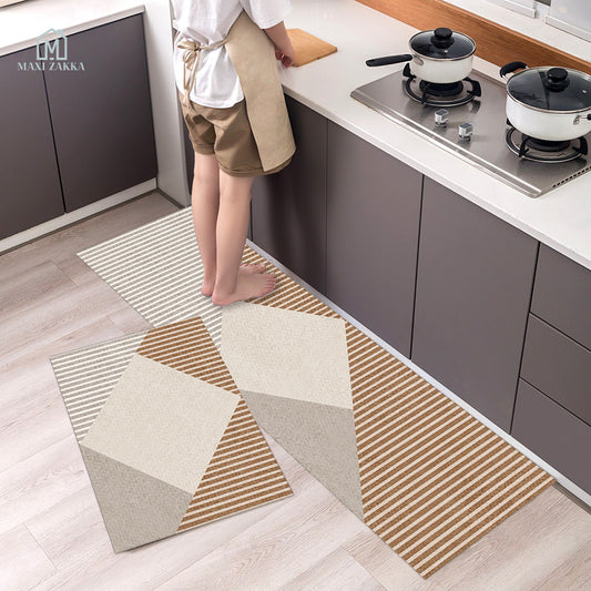 πΈπ¬ Ready Stock Long Bathroom Kitchen Floor Mat Water Absorbent Scratch Proof Anti-Slip Non-slip Door Foot Pad Carpet