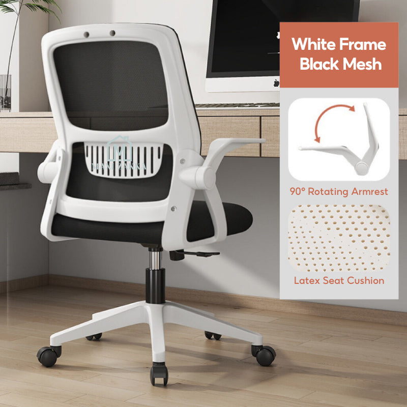 ๐ธ๐ฌ Ready Stock Ergonomic Office Home Gaming Chair Armrest Headrest Mesh Lumbar Support Height Adjustable Comfortable