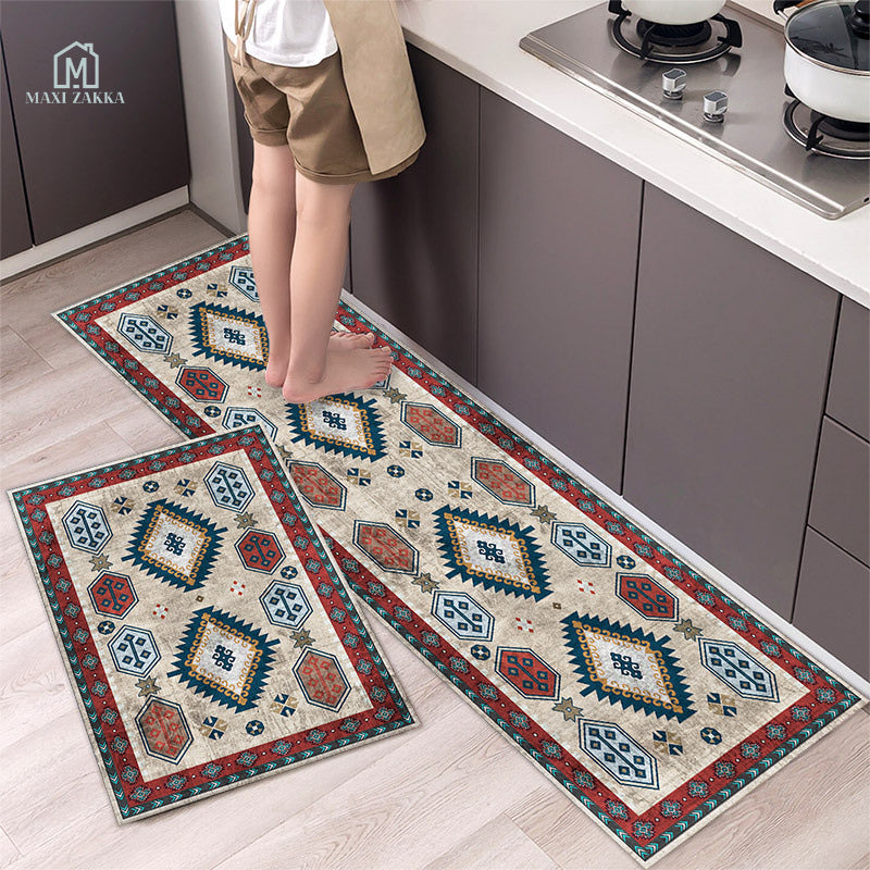 ๐ธ๐ฌ Ready Stock Long Bathroom Kitchen Floor Mat Water Absorbent Scratch Proof Anti-Slip Non-slip Door Foot Pad Carpet