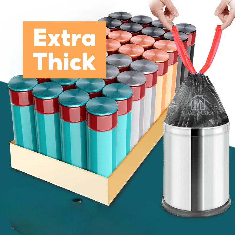 ๐ธ๐ฌ Ready Stock Drawstring Garbage Bag Trash Bag Rubbish Bag Thick Disposable Plastic Bag Dustbin Waste Bin