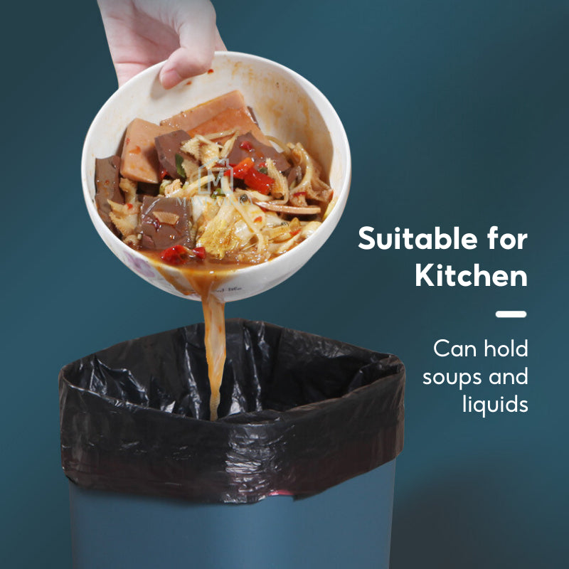 ๐ธ๐ฌ Ready Stock Drawstring Garbage Bag Trash Bag Rubbish Bag Thick Disposable Plastic Bag Dustbin Waste Bin