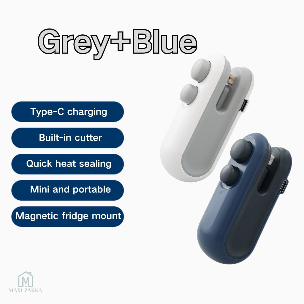 ๐ธ๐ฌ Ready Stock Mini Portable Sealer Machine Heat Sealing USB Charging Snack Food Plastic Bag Refrigerator Magnetic