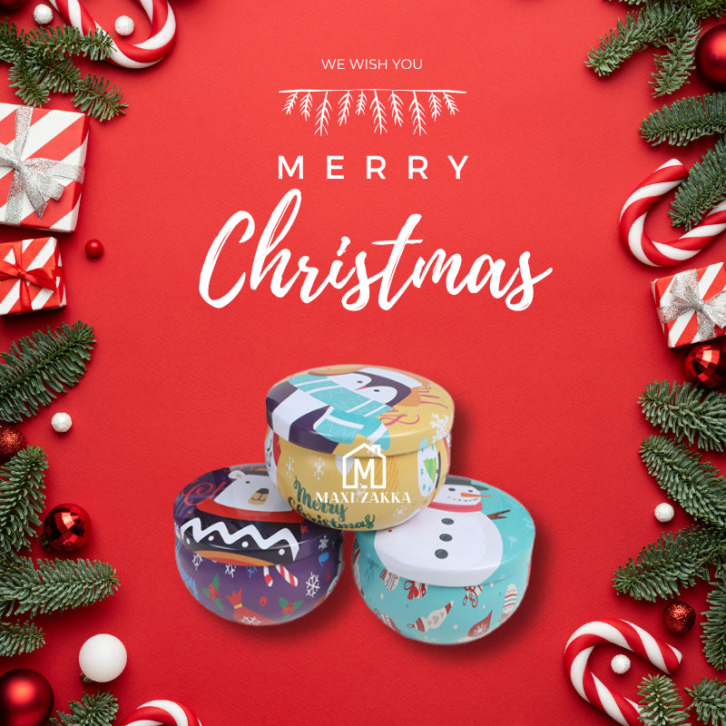 ๐ธ๐ฌ Christmas Gift Set Scented Candle Soy Wax Box Fragrance Party Gift