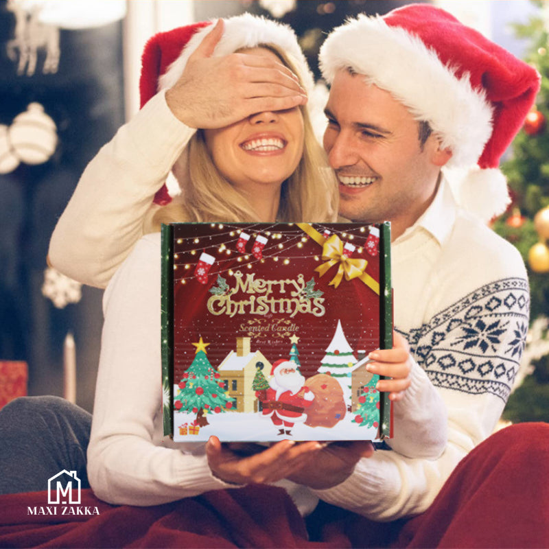 ๐ธ๐ฌ Christmas Gift Set Scented Candle Soy Wax Box Fragrance Party Gift