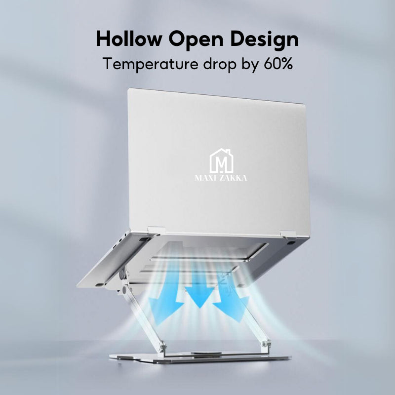 ๐ธ๐ฌ Ready Stock Stepless Laptop Stand Ergonomic Notebook Tablet 360ยฐ Rotating Foldable Carbon Steel Adjustable Height