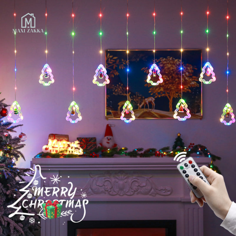 ๐ธ๐ฌ Ready Stock Christmas LED Lights Fairy Lights Decoration Window Curtain String Lights USB Waterproof Party Decor