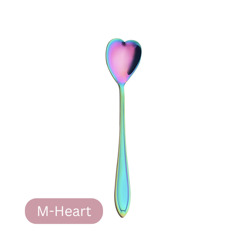๐ธ๐ฌ Stainless Steel Flower Spoon Short Handle Home Dessert Stirring Spoon Wedding Gift Cherry Blossom Design Titanium