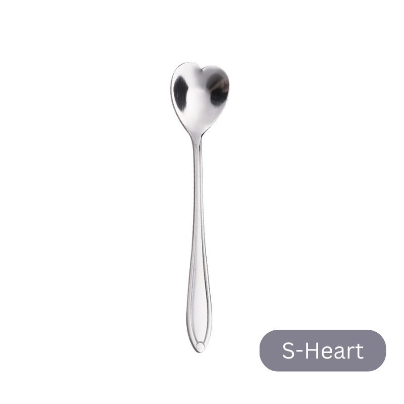 ๐ธ๐ฌ Stainless Steel Flower Spoon Short Handle Home Dessert Stirring Spoon Wedding Gift Cherry Blossom Design Titanium