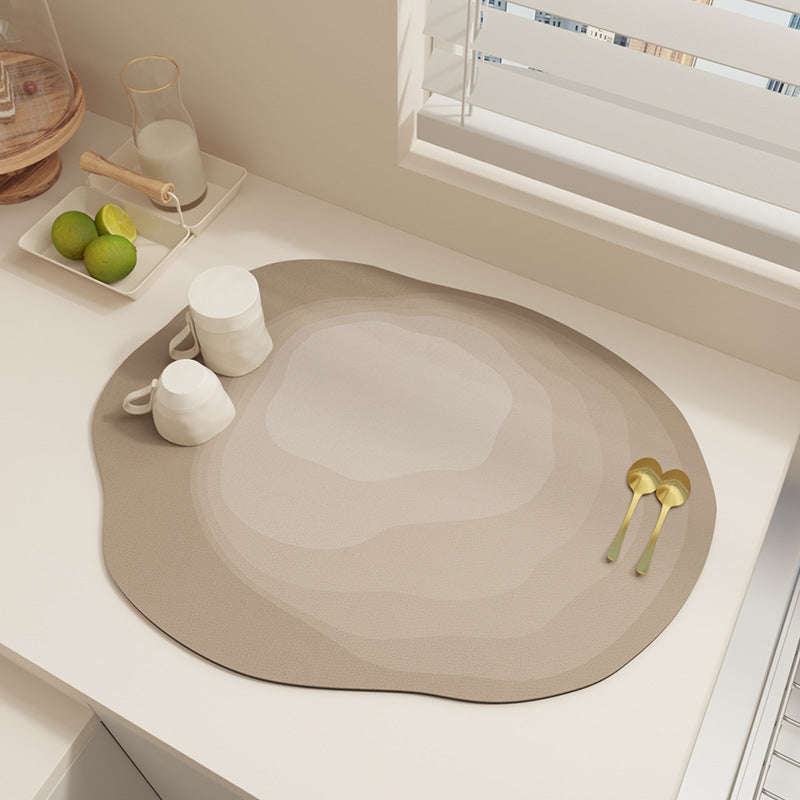 Kitchen Draining Mat Countertop Diatomite Earth Absorbent Anti-Scalding Pot Insulation Mat Bar Coaster Dish Drying Mat