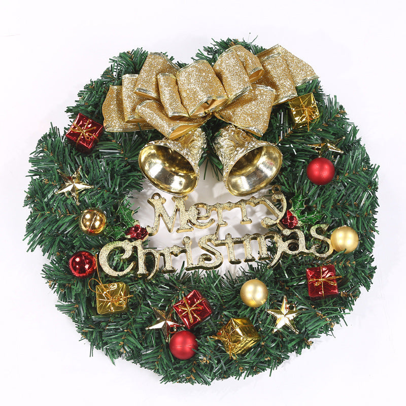 🇸🇬 Local Stock Christmas Wreath Decoration Door Hanging New Rattan Wreath 30cm 40cm Courtyard Hotel Shopping Mall