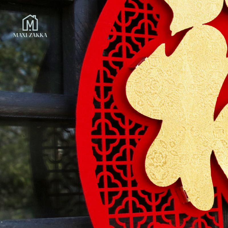 🇸🇬 Ready Stock DIY Chinese New Year Decoration Hanging Ornament Sticker CNY Spring Festival 3D Home Door Window FU