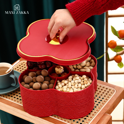 🇸🇬 Ready Stock Candy Tray Sweet Nut Snack Platter Box Cookie Biscuit Container Plate Assortment CNY Chinese New Year