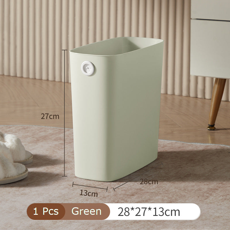 🇸🇬 Ready Stock Hygienic Easy-to-Bag Garbage Waste Bin Rubbish Bin Trash Can Dustbin Basket Narrow Gaps No Ring Design