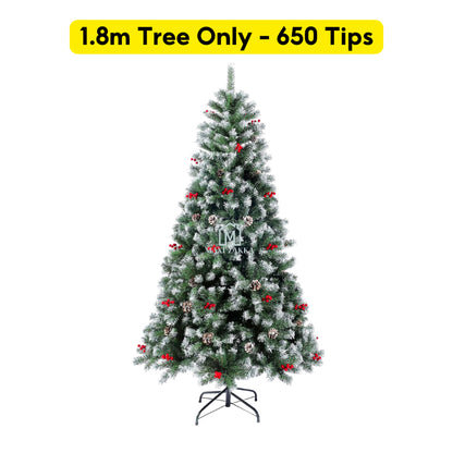 🇸🇬 Ready Stock Premium Artificial Holiday Christmas Tree Value Decor Pack 150cm/180cm/210cm Full Dense Led Light Ribbon