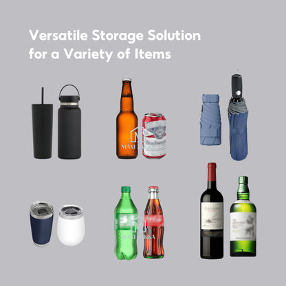 🇸🇬 Ready Stock Water Bottle Flask Holder Stackable Thermos Storage Organizer Organiser Wine Rack Glass Umbrella Fridge