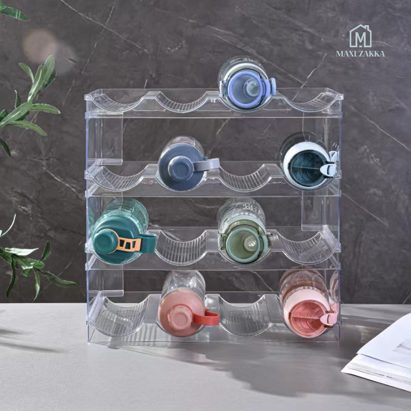 🇸🇬 Ready Stock Water Bottle Flask Holder Stackable Thermos Storage Organizer Organiser Wine Rack Glass Umbrella Fridge