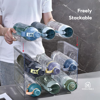 🇸🇬 Ready Stock Water Bottle Flask Holder Stackable Thermos Storage Organizer Organiser Wine Rack Glass Umbrella Fridge