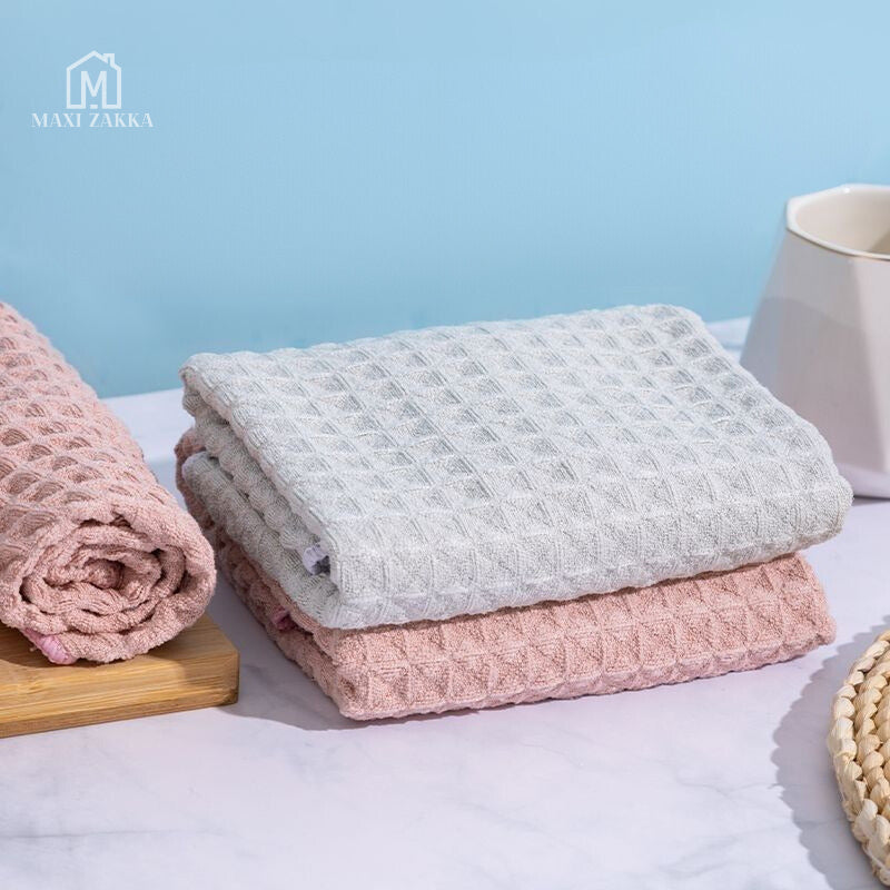 🇸🇬 Ready Stock Microfiber Multi-purpose Cleaning Cloth Kitchen Household Hand Coffee Tea Towel Dish Table Hanging Rag