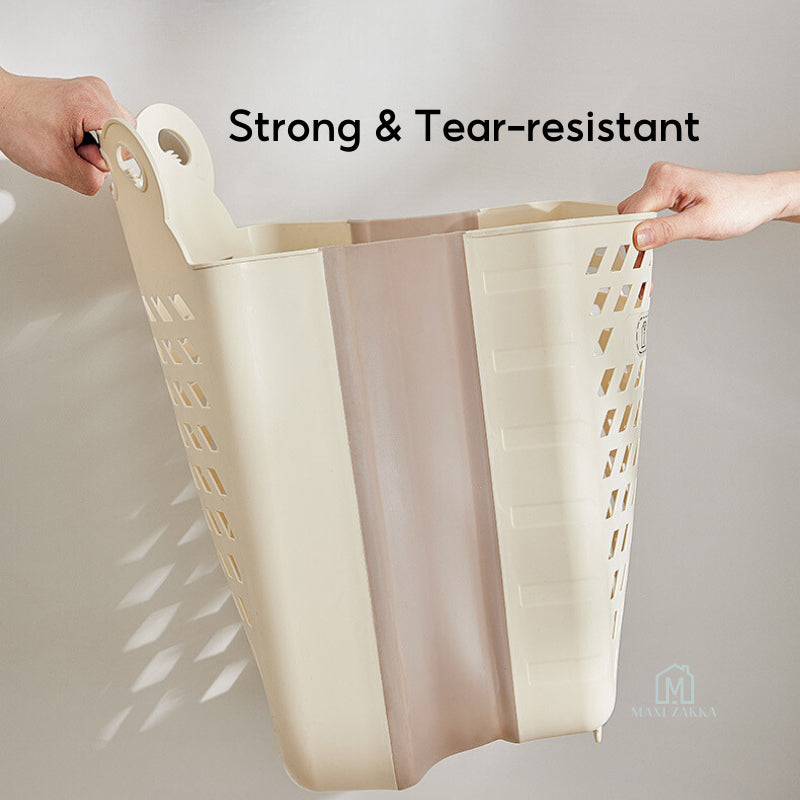 🇸🇬 Ready Stock Foldable Laundry Basket Space Saving Dirty Clothes Storage Bag Shelves Toy Organizer Bathroom Large Capac