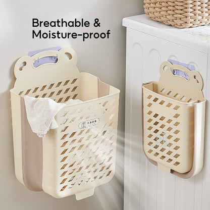 🇸🇬 Ready Stock Foldable Laundry Basket Space Saving Dirty Clothes Storage Bag Shelves Toy Organizer Bathroom Large Capac