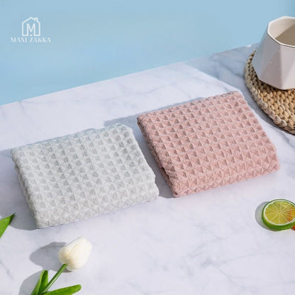 🇸🇬 Ready Stock Microfiber Multi-purpose Cleaning Cloth Kitchen Household Hand Coffee Tea Towel Dish Table Hanging Rag