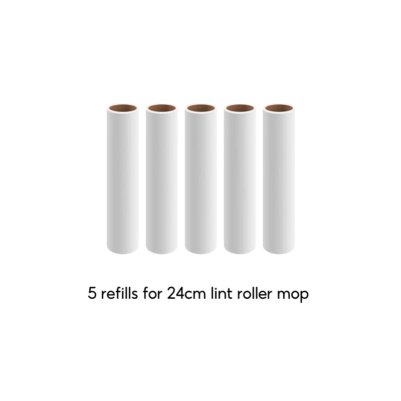 🇸🇬 Ready Stock CHEAPEST Lint Roller Mop Dust Pet Hair Removal Extendable Rod Refill Sticky Paper Carpet Rug Bed Clothes