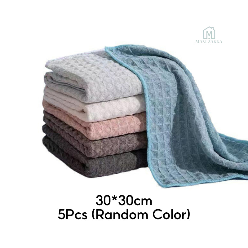 🇸🇬 Ready Stock Microfiber Multi-purpose Cleaning Cloth Kitchen Household Hand Coffee Tea Towel Dish Table Hanging Rag