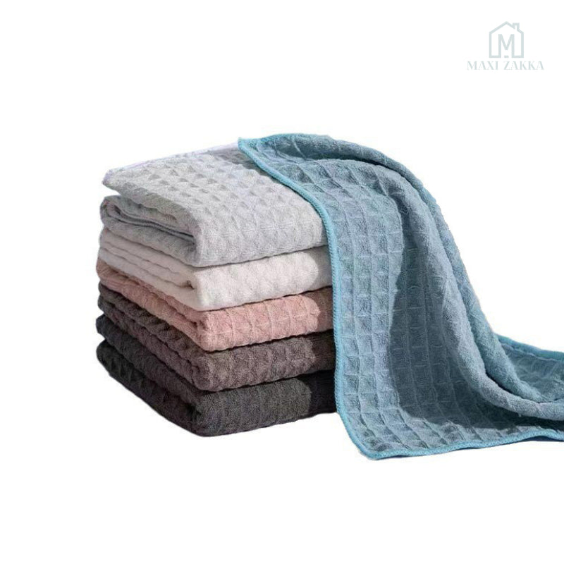 🇸🇬 Ready Stock Microfiber Multi-purpose Cleaning Cloth Kitchen Household Hand Coffee Tea Towel Dish Table Hanging Rag