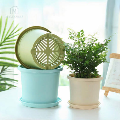 🇸🇬 Ready Stock Hot Selling Plastic Flower Plant Pot Root Control Pot Indoor and Outdoor