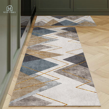 🇸🇬 Ready Stock Long Bathroom Kitchen Floor Mat Water Absorbent Scratch Proof Anti-Slip Non-slip Door Foot Pad Carpet