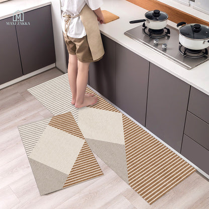 🇸🇬 Ready Stock Long Bathroom Kitchen Floor Mat Water Absorbent Scratch Proof Anti-Slip Non-slip Door Foot Pad Carpet