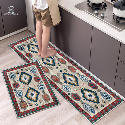 🇸🇬 Ready Stock Long Bathroom Kitchen Floor Mat Water Absorbent Scratch Proof Anti-Slip Non-slip Door Foot Pad Carpet