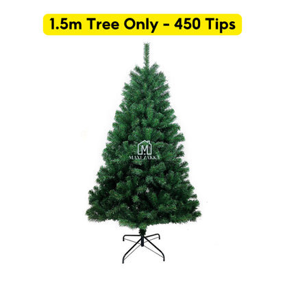 🇸🇬 Ready Stock Premium Artificial Holiday Christmas Tree Value Decor Pack 150cm/180cm/210cm Full Dense Led Light Ribbon