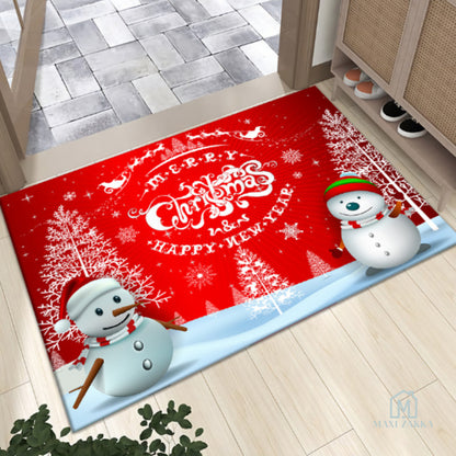 🇸🇬 Ready Stock Christmas Door Mat Bathroom Diatom Mat Water Absorbent Floor Soft Anti Slip Toilet Bath Kitchen Mat