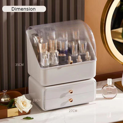 Plastic Table Square Makeup Bottles Organizer Cosmetic Storage Box Jewellery Jewelry Beauty Box