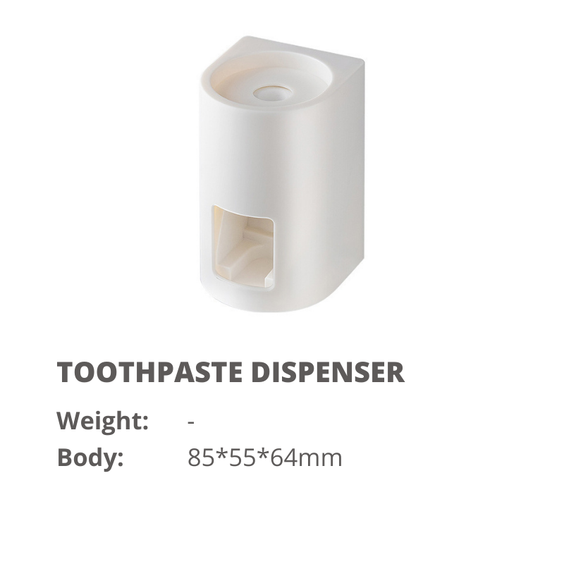 Toothbrush Holder Toothpaste Dispenser Magnetic Cup Easy Clean Toilet Organiser Wall Mounted Easy Installation Toothbrush All In One Holder Set