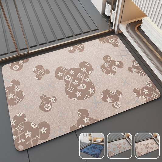 New Generation Absorbent Soft Anti-Slip Diatomite Floor Mat - Bears Designs