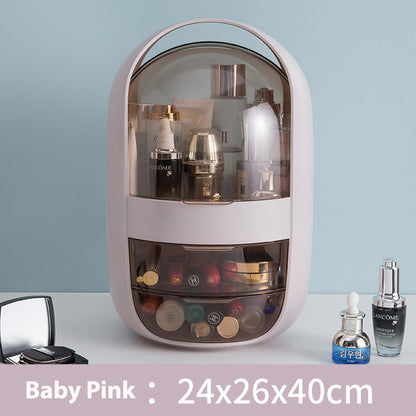 Plastic Table Makeup Bottles Organizer Cosmetic Storage Box Transparent Drawers Jewellery Jewelry Beauty Box