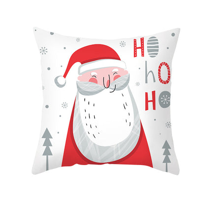 🇸🇬 Christmas Decoration Red Cushion Cover 45 x 45 cm Throw Pillow Sofa Pillow Cover Case Single Sided Print