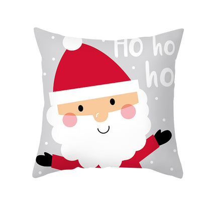 🇸🇬 Christmas Decoration Red Cushion Cover 45 x 45 cm Throw Pillow Sofa Pillow Cover Case Single Sided Print