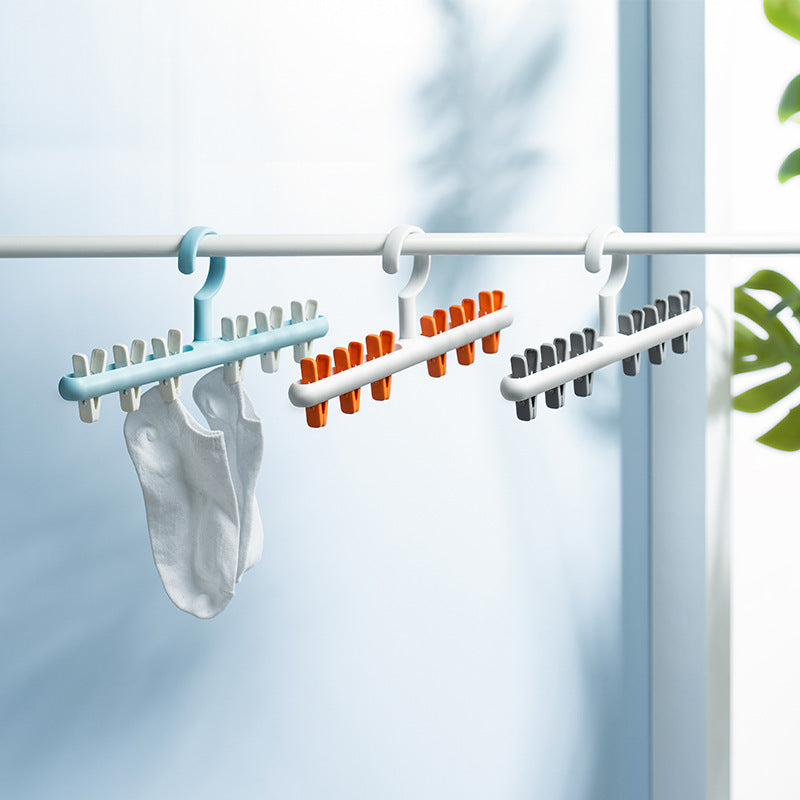 Travel Friendly Long Stick Clustered Pegs For Socks Bras Baby Clothes Underwear Hanger