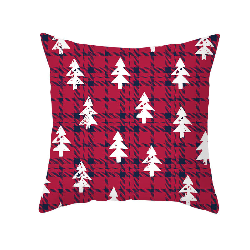 🇸🇬 Christmas Decoration Red Cushion Cover 45 x 45 cm Throw Pillow Sofa Pillow Cover Case Single Sided Print