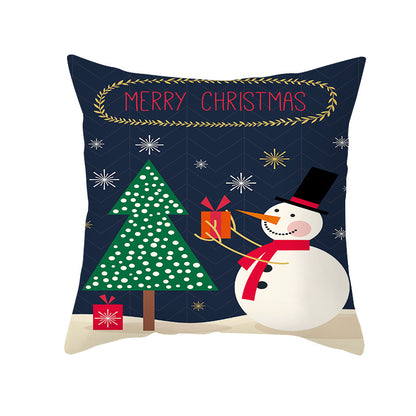 🇸🇬 Christmas Decoration Red Cushion Cover 45 x 45 cm Throw Pillow Sofa Pillow Cover Case Single Sided Print