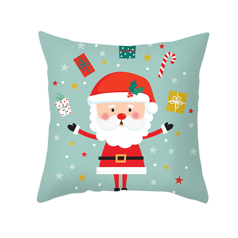 🇸🇬 Christmas Decoration Red Cushion Cover 45 x 45 cm Throw Pillow Sofa Pillow Cover Case Single Sided Print