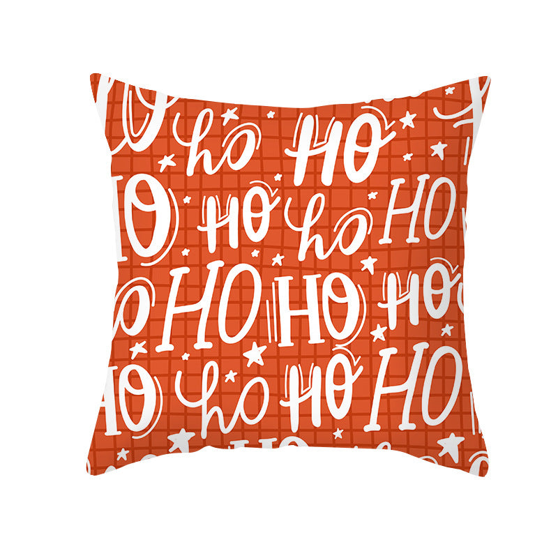 🇸🇬 Christmas Decoration Red Cushion Cover 45 x 45 cm Throw Pillow Sofa Pillow Cover Case Single Sided Print