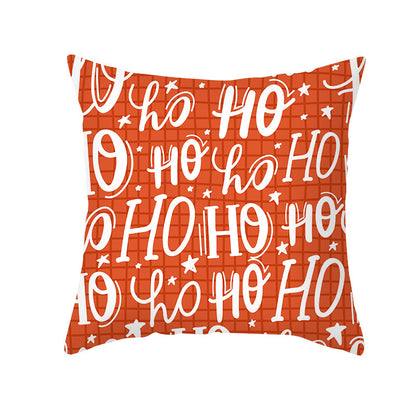 🇸🇬 Christmas Decoration Red Cushion Cover 45 x 45 cm Throw Pillow Sofa Pillow Cover Case Single Sided Print