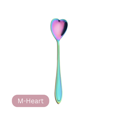 🇸🇬 Stainless Steel Flower Spoon Short Handle Home Dessert Stirring Spoon Wedding Gift Cherry Blossom Design Titanium