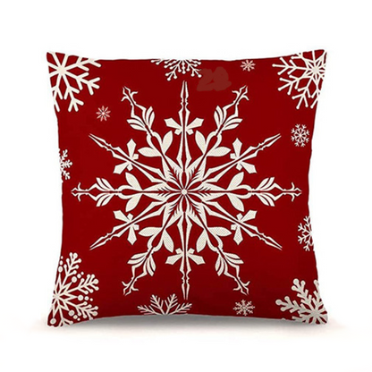 🇸🇬 SG Seller Christmas Decoration Red Cushion Cover 45 x 45 cm Throw Pillow Sofa Pillow Cover Case Single Sided Print