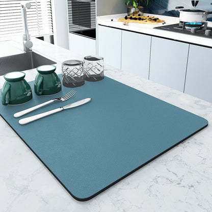 Kitchen Draining Mat Countertop Diatomite Earth Absorbent Anti-Scalding Pot Insulation Mat Bar Coaster Dish Drying Mat